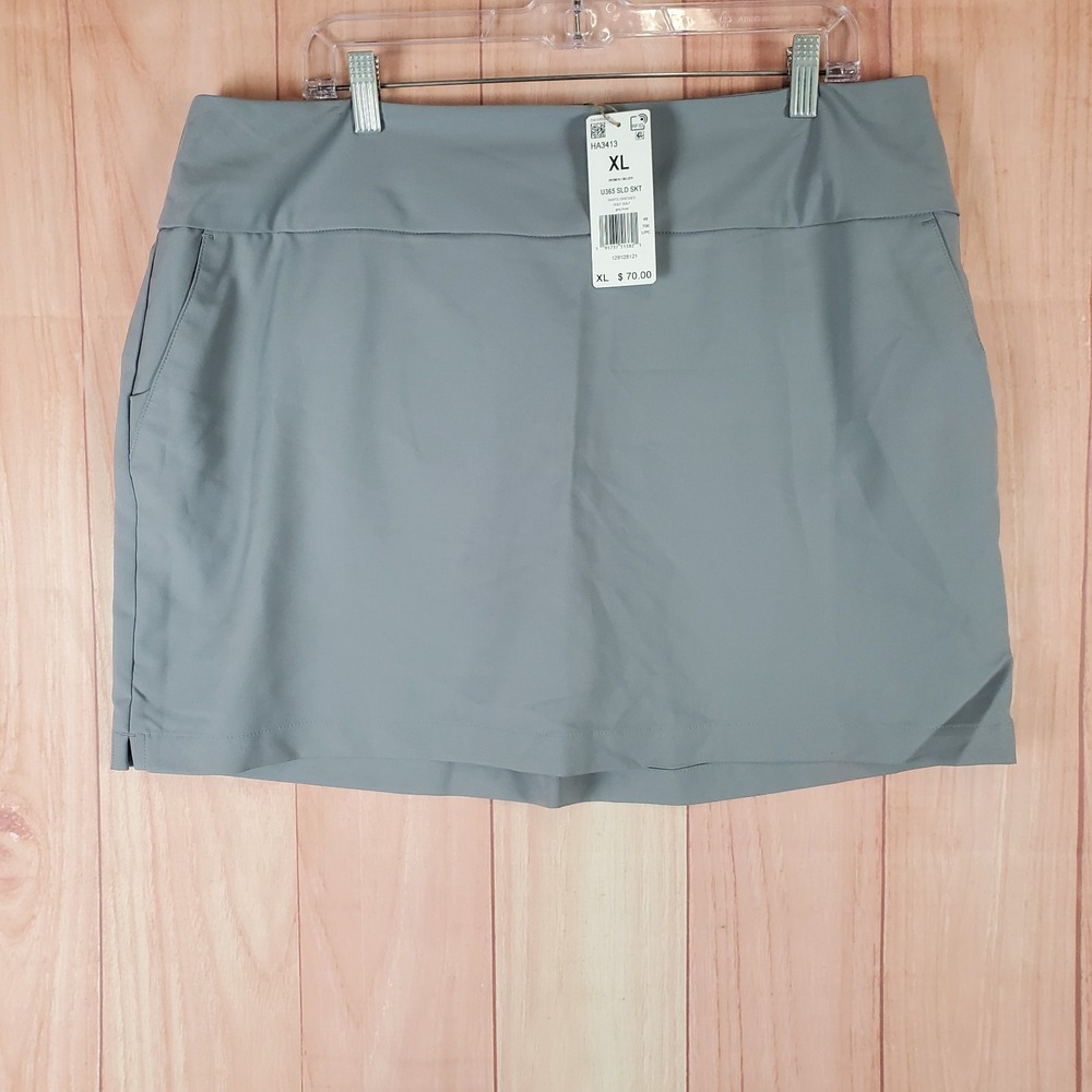 Adidas Aeroready Ultimate365 Skirt Skort Womens XL Gray Compression Liner Golf